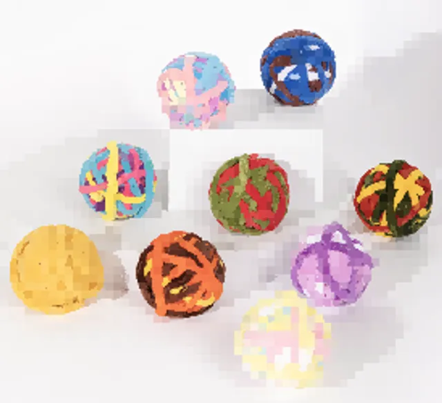 Cat Fluffy Yarn Ball Toy