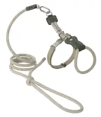 Leather Round Rope Cat Harness & Leash Set view 5