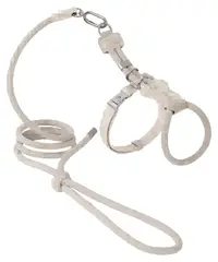 Leather Round Rope Cat Harness & Leash Set view 1