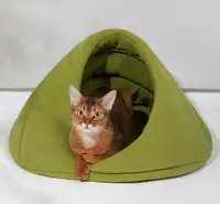 Polar Fleece Semi-Enclosed Pet Bed view 6