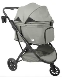 Large-Capacity One-Hand Fold Pet Stroller view 2