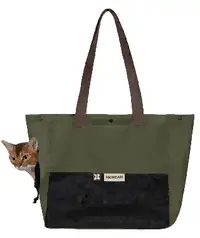 Color Block Shoulder Pet Carrier view 2